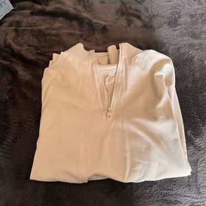 Lulu Lemon 1/4 Zip Cream